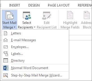email merge from excel